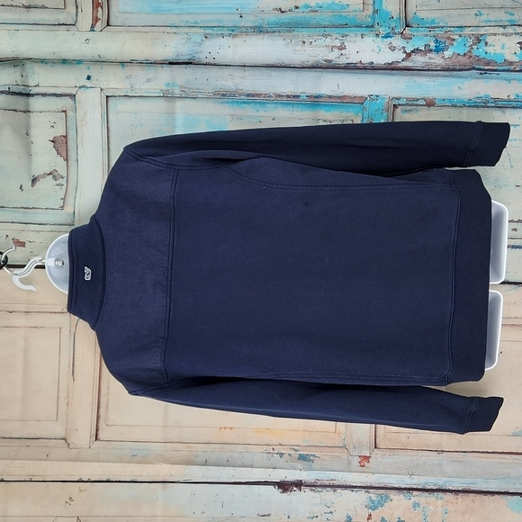 Vineyard Vines Navy Blue Pull Over 1/4 Zip Shep Sweatshirt - Picture 5 of 9